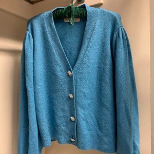 Jeweled Button Cardigan